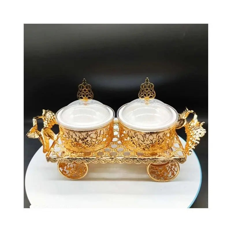GP18 King car fruit metal plate, 6 in 1, portable, stylish, iron, dried fruit, aperitif, fruit, aperitif plate and tray