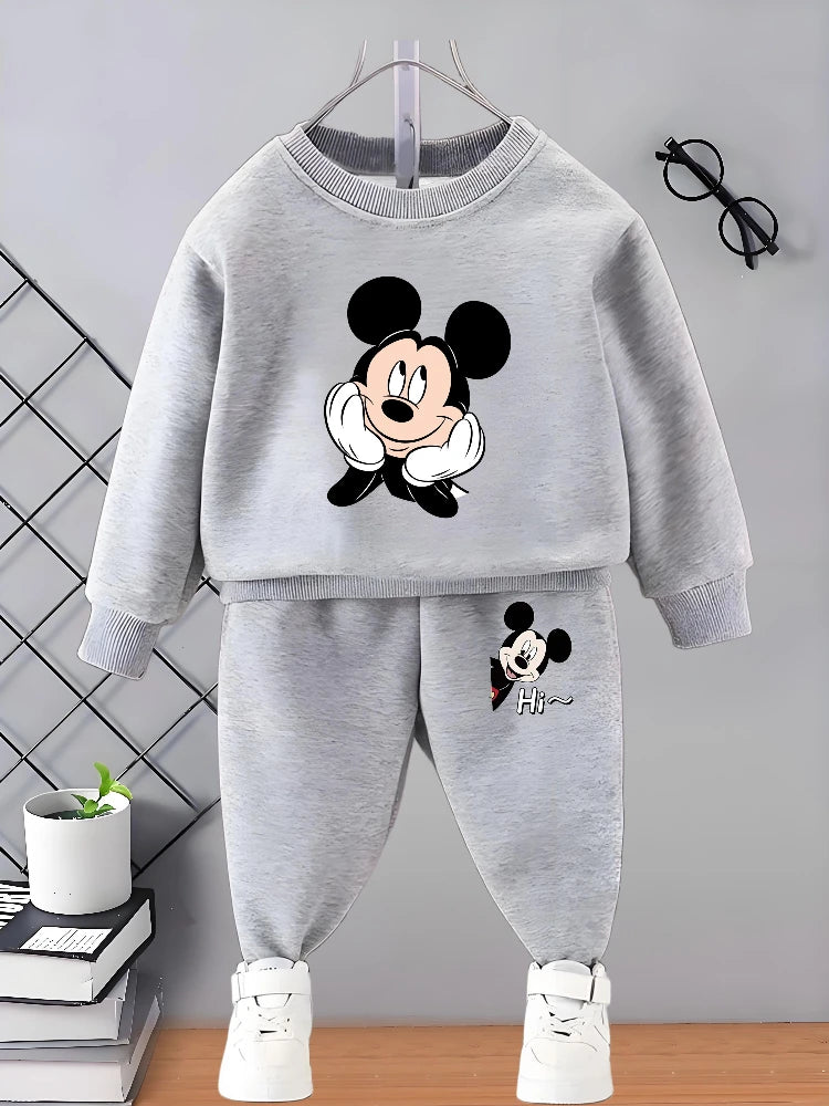2026 Kids Autumn Casual Sweatshirt Sets for Boys 0-8 Years O Neck Hoodies and Sweatpants 2pcs Sets Children's Cartoon Tracksuit