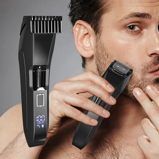 The Beard Men's Beard Trimmer - 20 Length Adjustable Cordless Clipper for Facial & Body Manscaping
