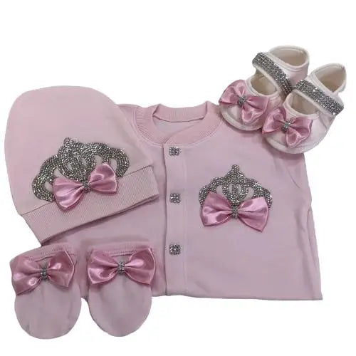 Dollbling Boy Baby Set Clothing Personalized Outfit Custom Baby Clothes Spring Angle Wing Lace Embroidery 4Pcs Layette