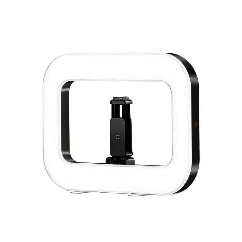 Portable Handheld Ring LED Light New Rabbit Cage Lighting Photography Lamp for Mobile Live Broadcast Selfie Light Decoration