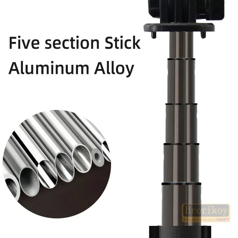 Selfie Stick With Ring Light LED Tripod For iPhone Android For Live Video Streaming Stand Holder Pole Smartphone Bluetooth 5.0