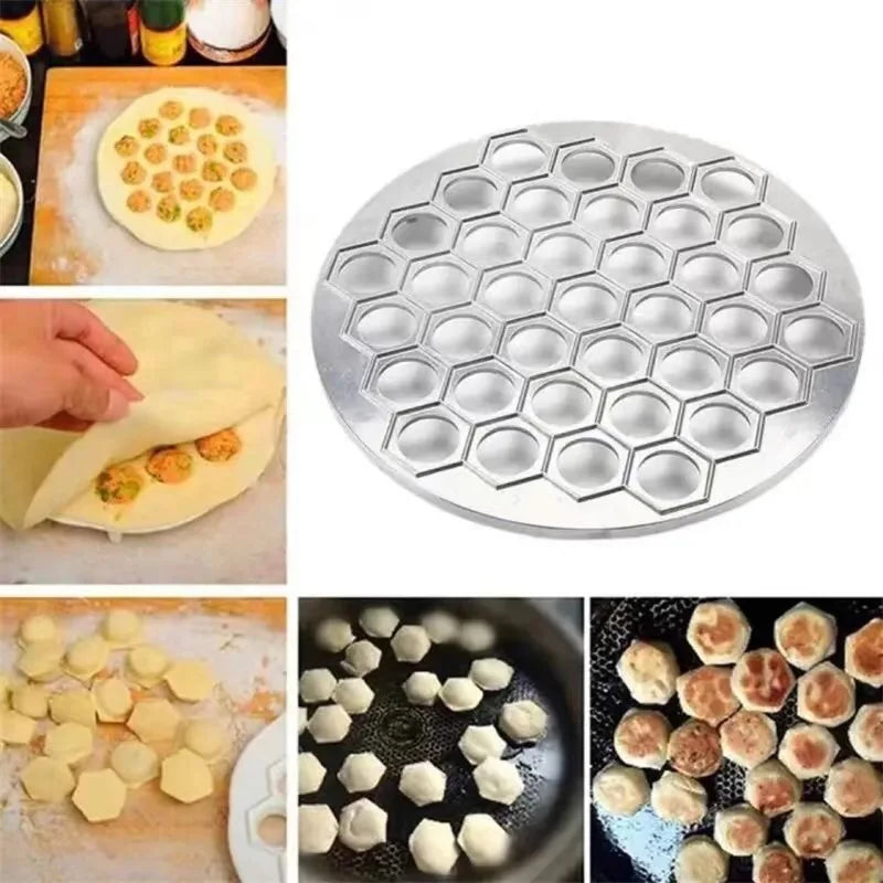 Ravioli Mold Dumpling Mould DIY Dumplings Maker Ravioli Maker Mould Alloy Aluminum Ravioli Stamp Cutter Mold Kitchen Accessories
