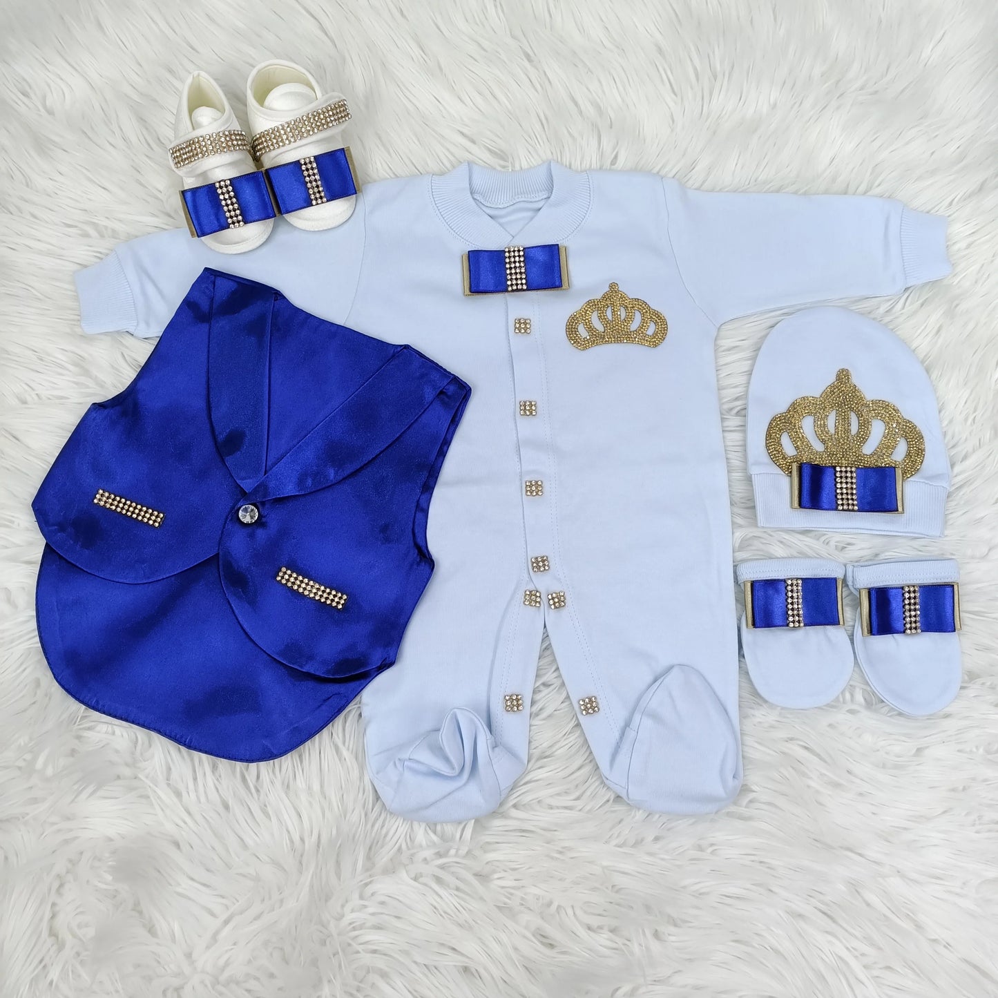 Baby Boy Formal Wedding Suit Toddler 0-1y Outfit Kids Vest Blazer Gentleman Clothes Long Sleeve Layette Outfit