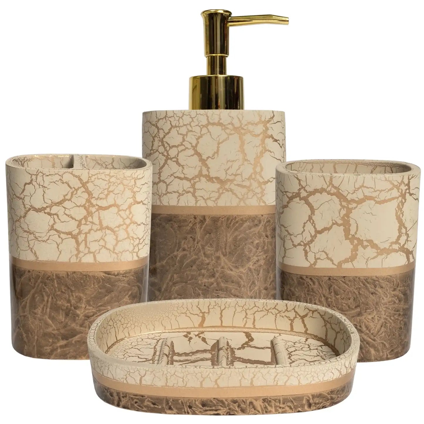 Bathroom Accessories Collection 4-Piece Bathroom Set